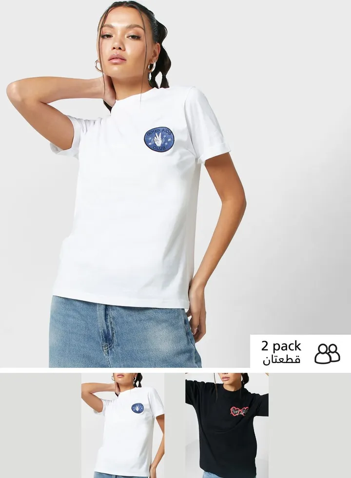 2 Pack Graphic Tee