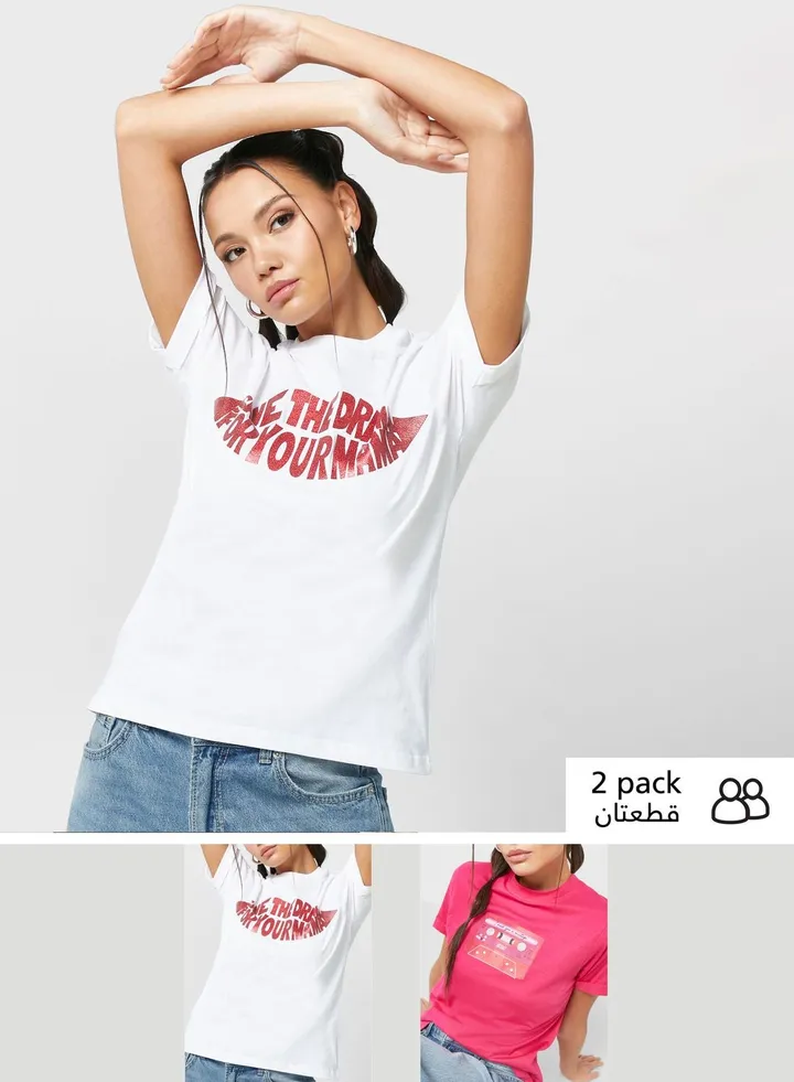 2 Pack Graphic Tee