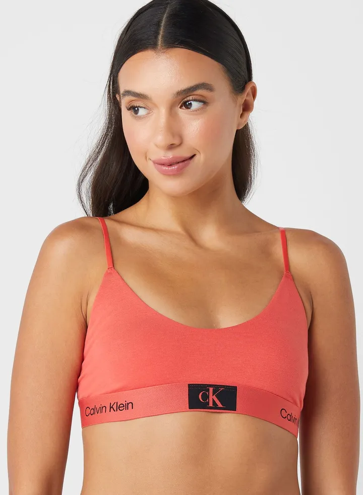 Logo Band Bikini Top