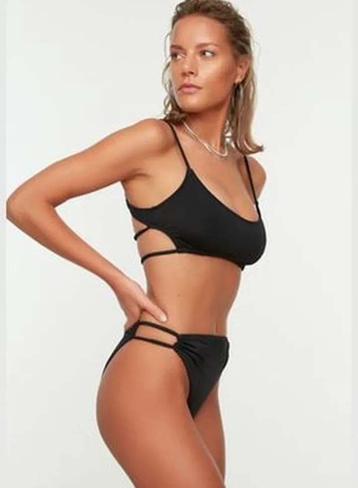 Black Tunnel Bikini Bottoms TBESS22BA0035