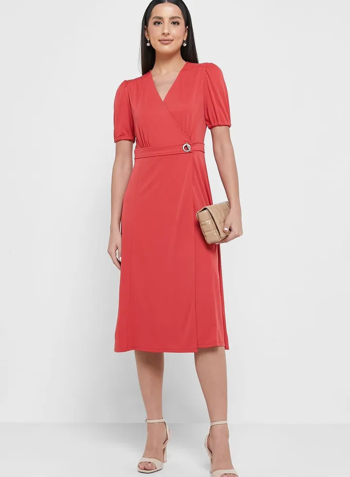 Ruffle Sleeve Dress