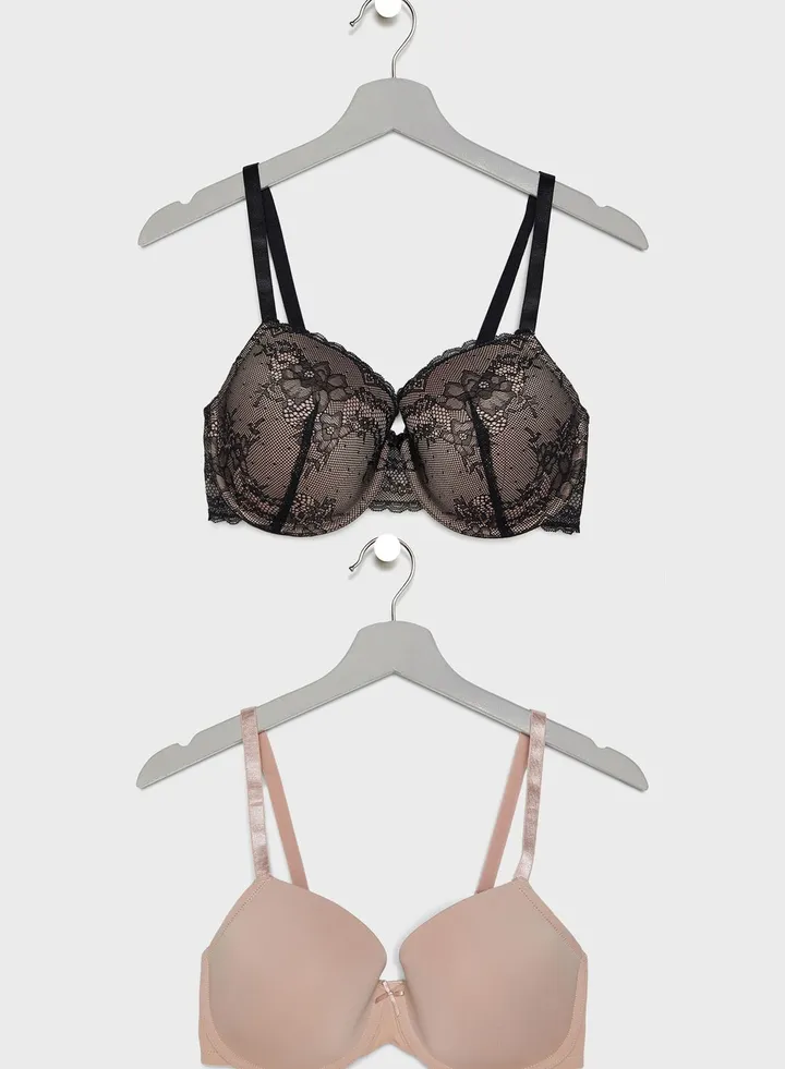 2 Pack Chloe Lace T-shirt bra