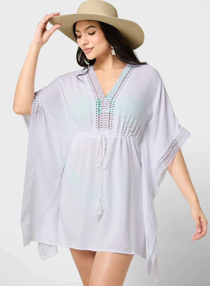 Lace Detail Knitted Beach Dress