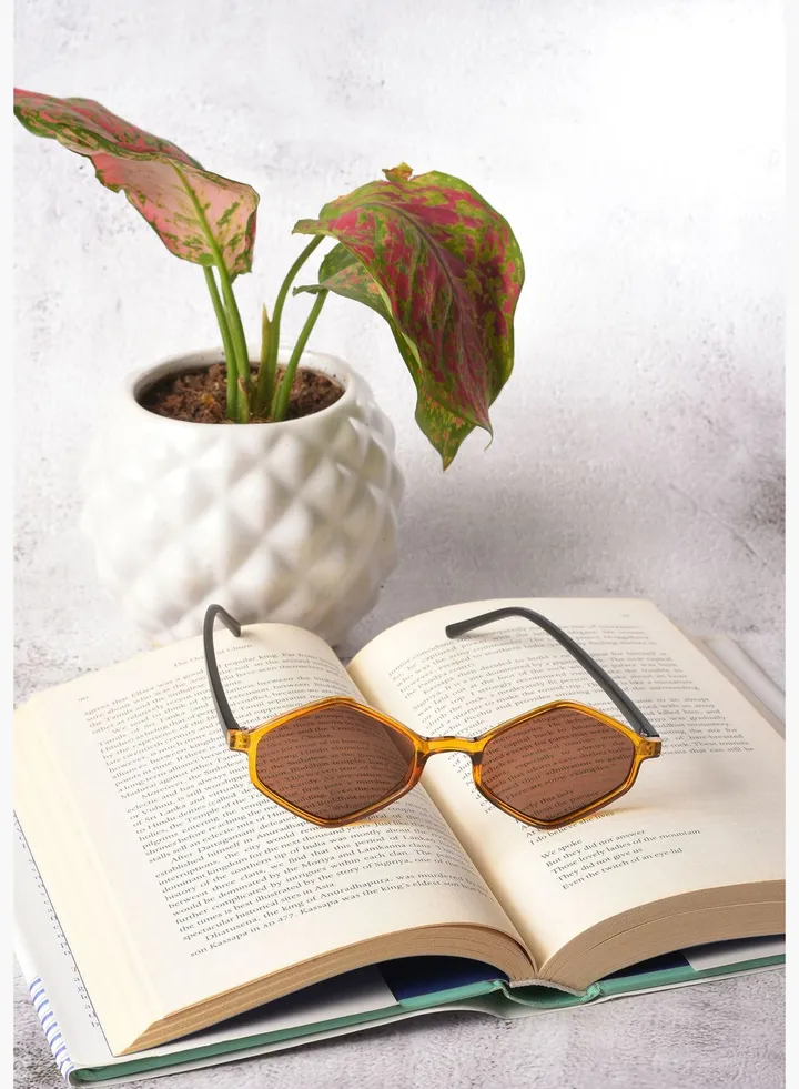 Women Brown Lens Yellow Other Sunglasses
