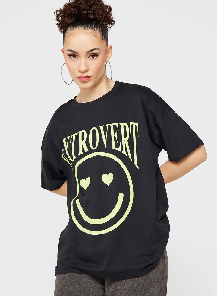 Wide Fit Graphic T-Shirt