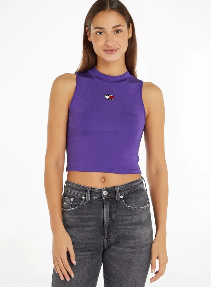 High Neck Knitted Tank Top
