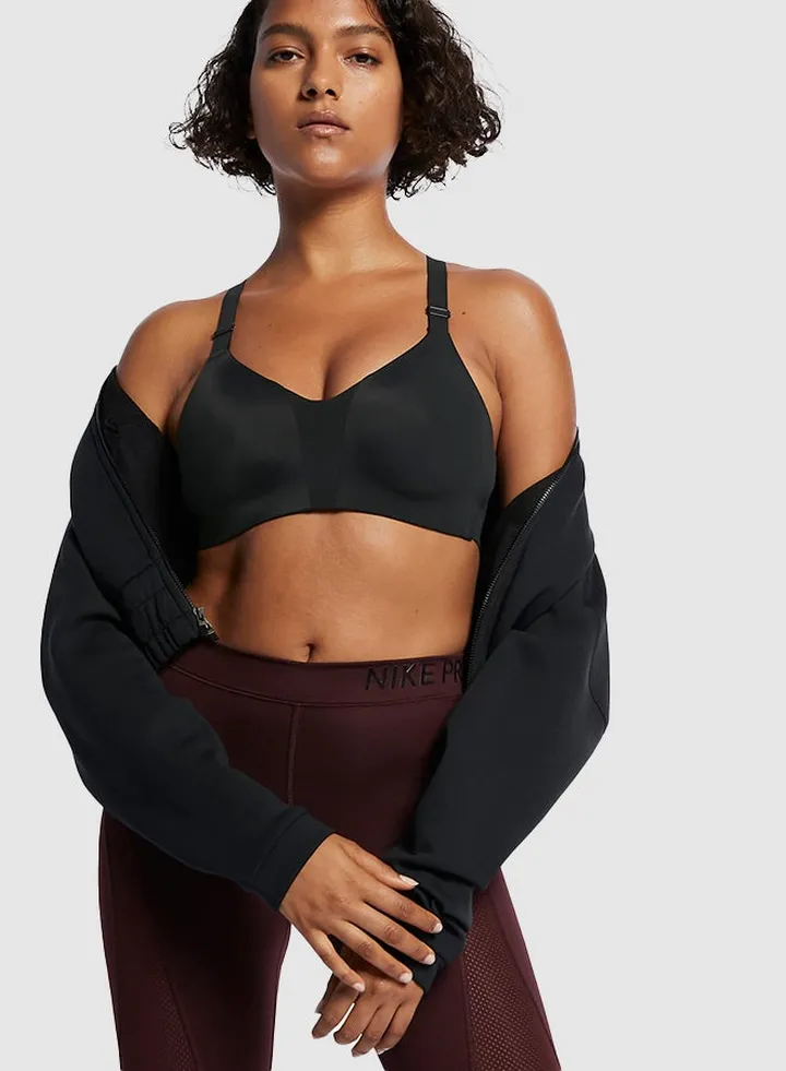 Rival High-Support Sports Bra Black