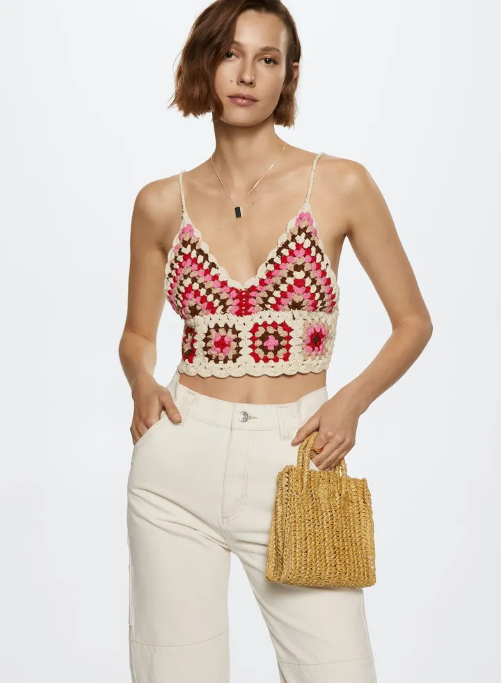 Crop Printed Top