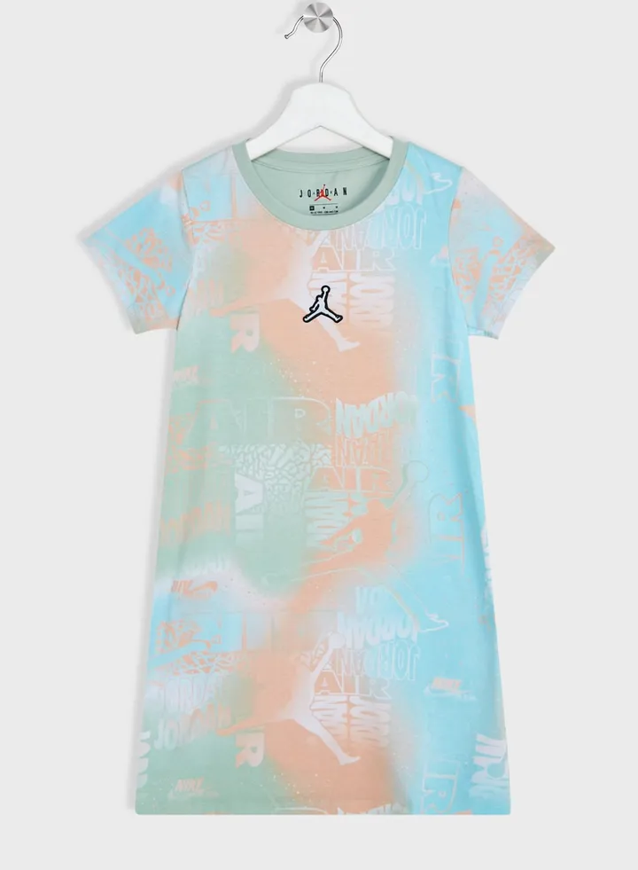 Youth Jordan Essential New Wave Aop Dress