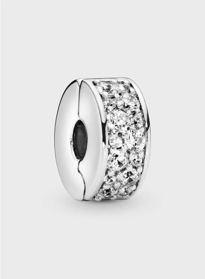 Clear Pavé Clip Charm