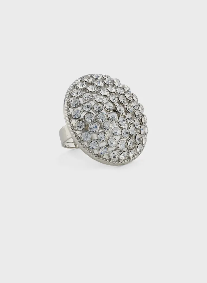 Rhinestone Statement Ring