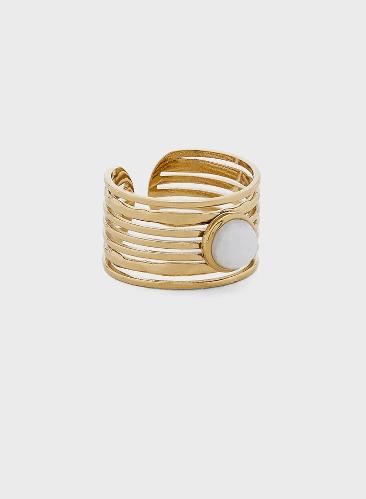 Helene Layered Circle Design Ring