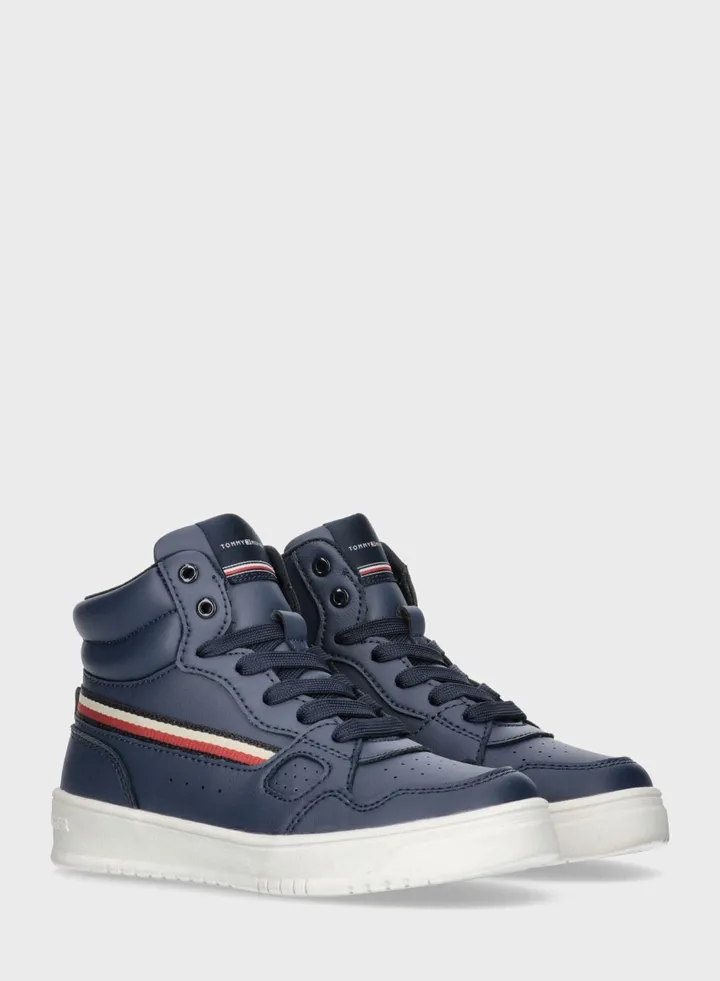 Kids High Top Zipper Sneakers