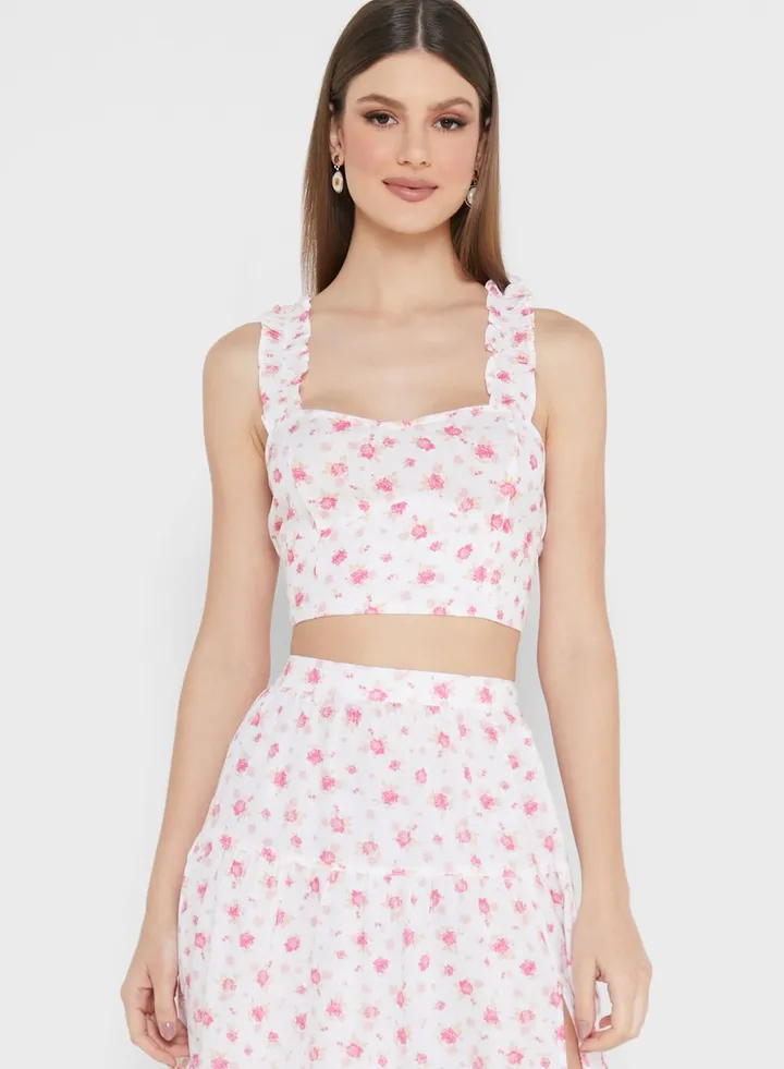 Frill Strap Cami Top