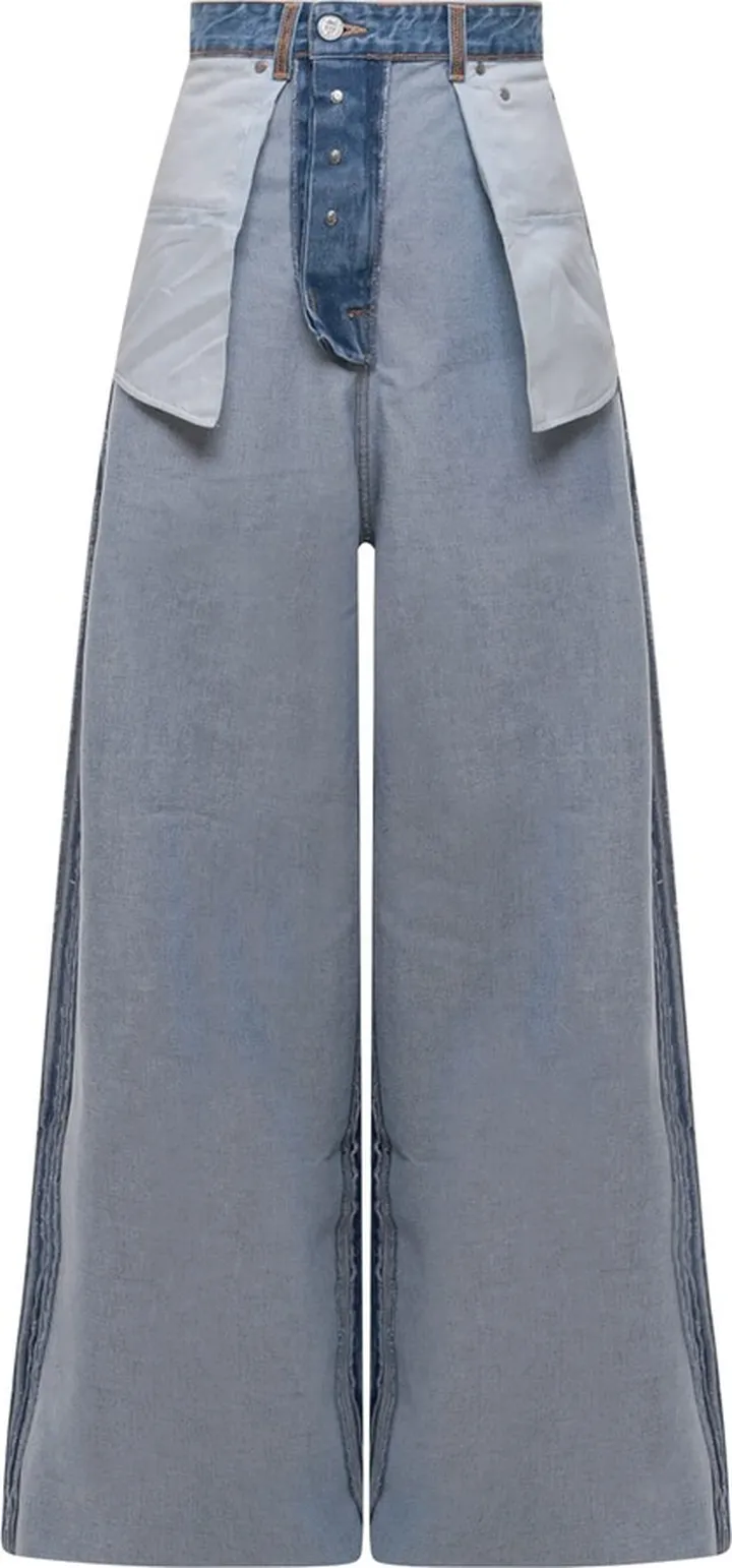 Denim jeans with Inside-Out effect