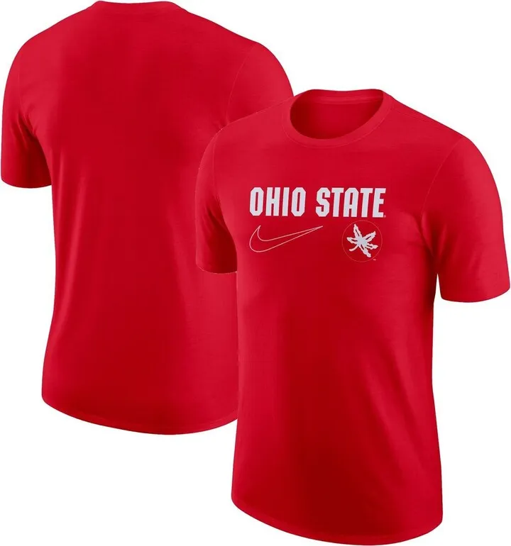 Men's Nike Scarlet Ohio State Buckeyes Swoosh Max90 T-shirt