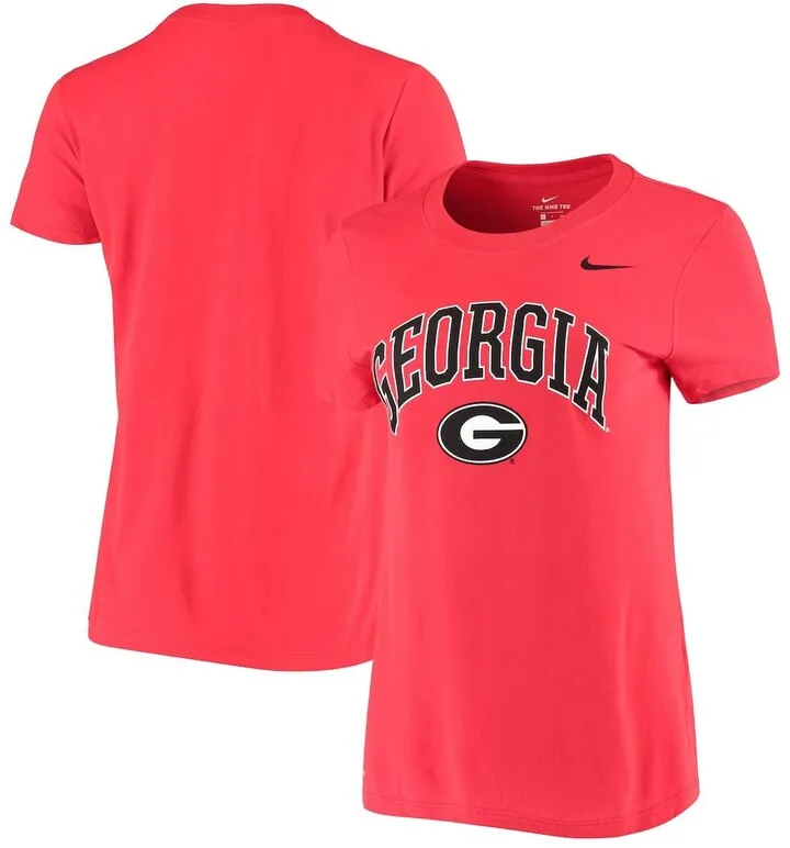 Women's Nike Red Georgia Bulldogs Arch Performance T-shirt