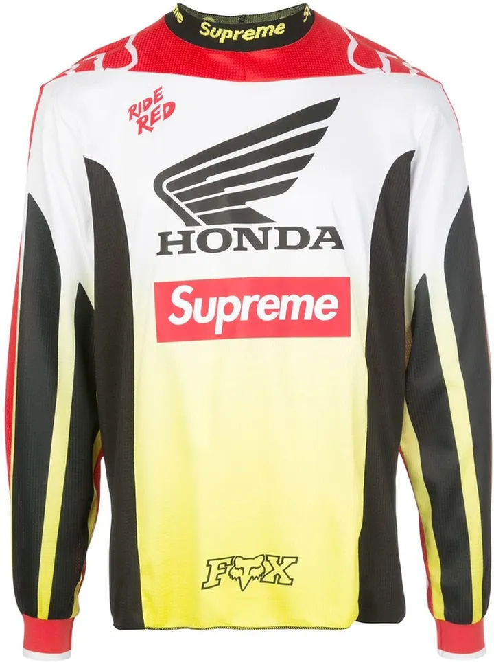 x Honda x Fox racing moto jersey T-shirt