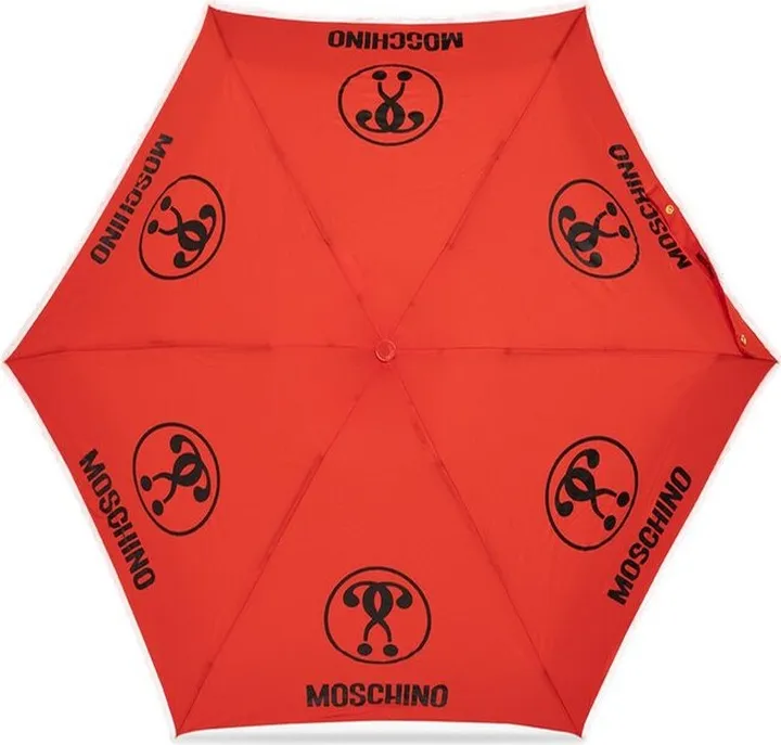 Moschino Logo-Printed Compact Umbrella