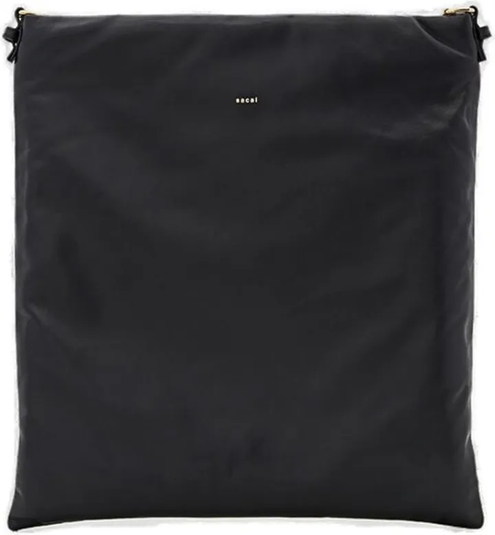 Sacai Logo Detailed Zip-Up Crossbody Bag