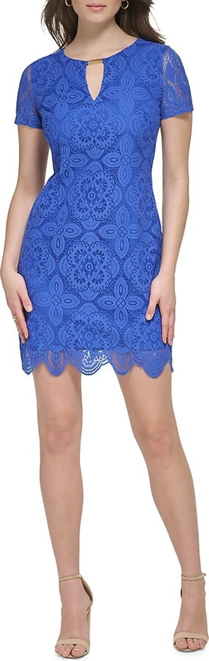Bar Keyhole Sheath Dress