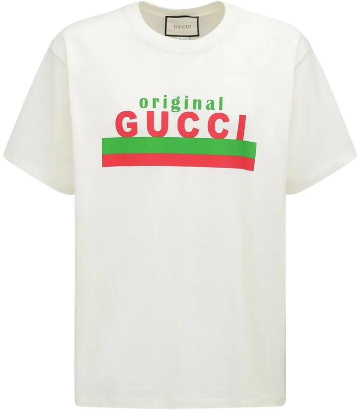 Gucci Original Print Cotton T-Shirt