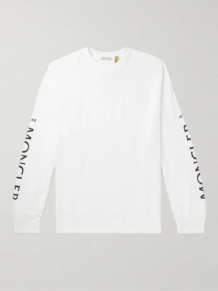 4 Moncler HYKE Logo-Print Cotton-Jersey T-Shirt