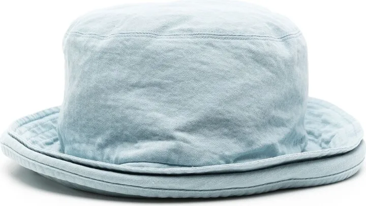 Double-Brim Cotton Bucket Hat
