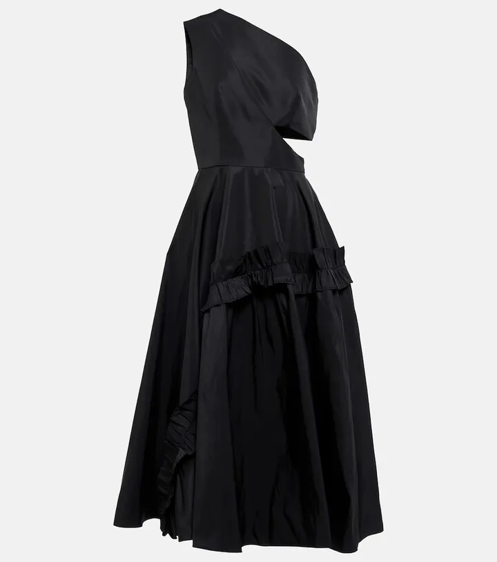 One-shoulder midi dress