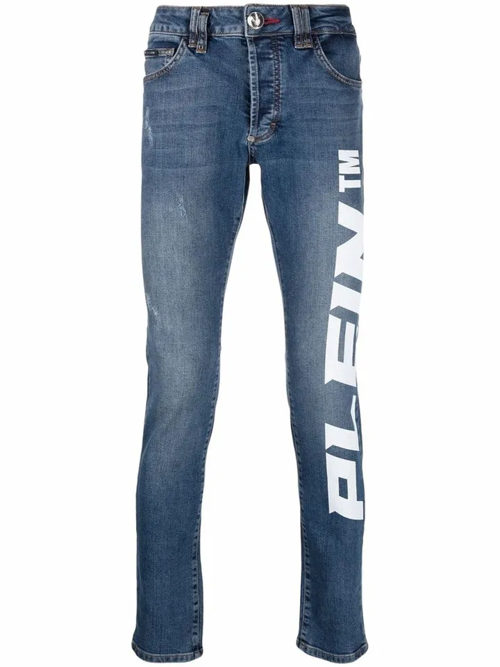 Low-Rise Slim-Cut Jeans