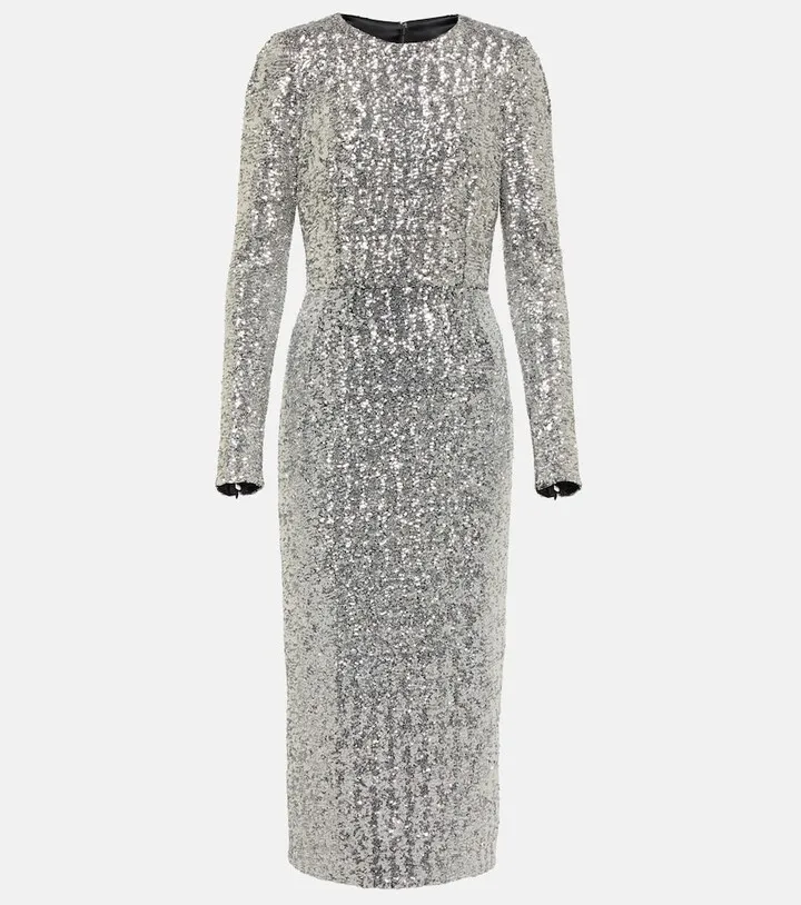 Sequined midi dress