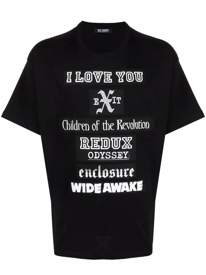 slogan print T-shirt