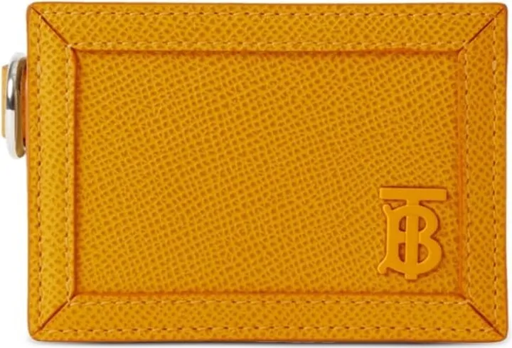Grainy Leather TB Card Case Lanyard