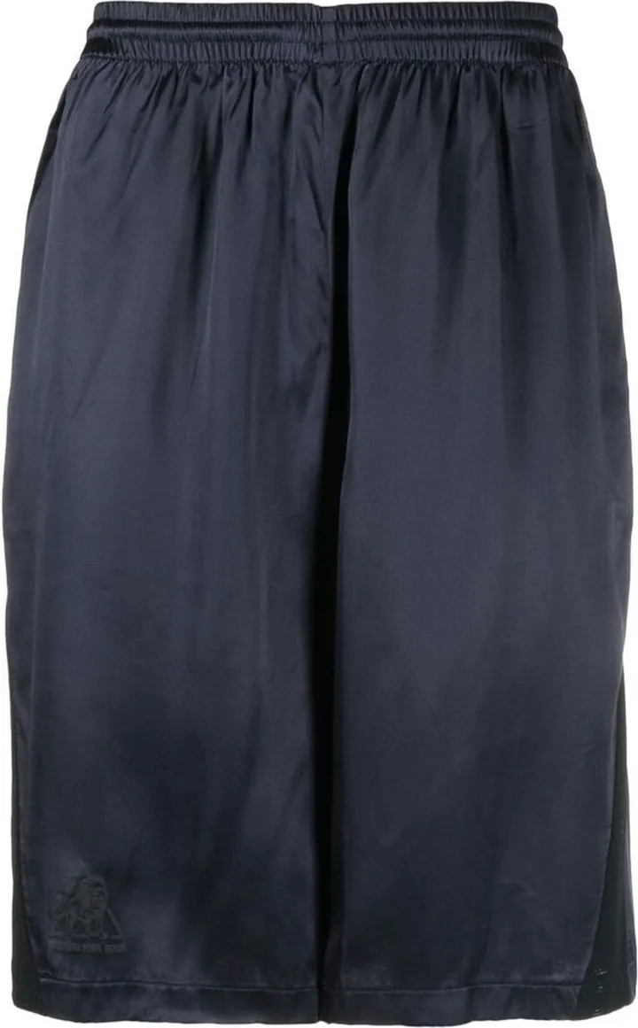 High-Shine Track Shorts
