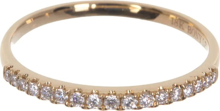 18K Yellow Gold Diamond Stackable Ring - 0.11 ctw.