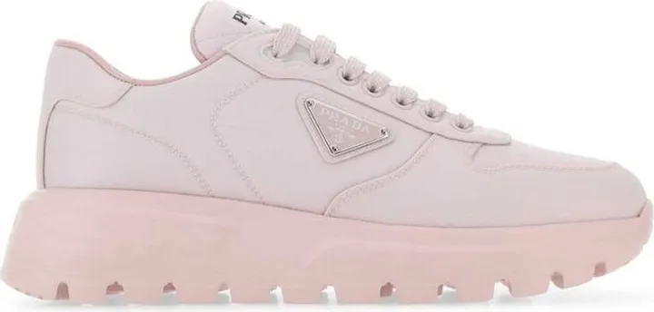 Prada Logo Plaque Platform Sneakers