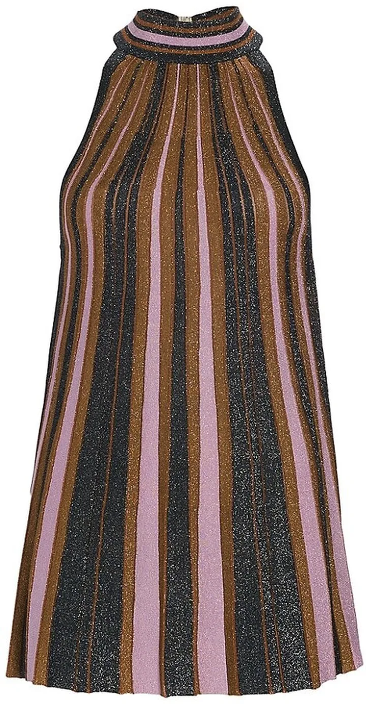 Kaleidoscope Knit Halter Top