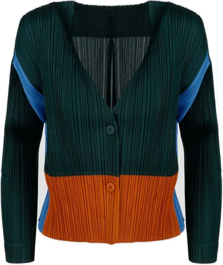 Pleats Please By Issey Miyake V-Neck Cardigan
