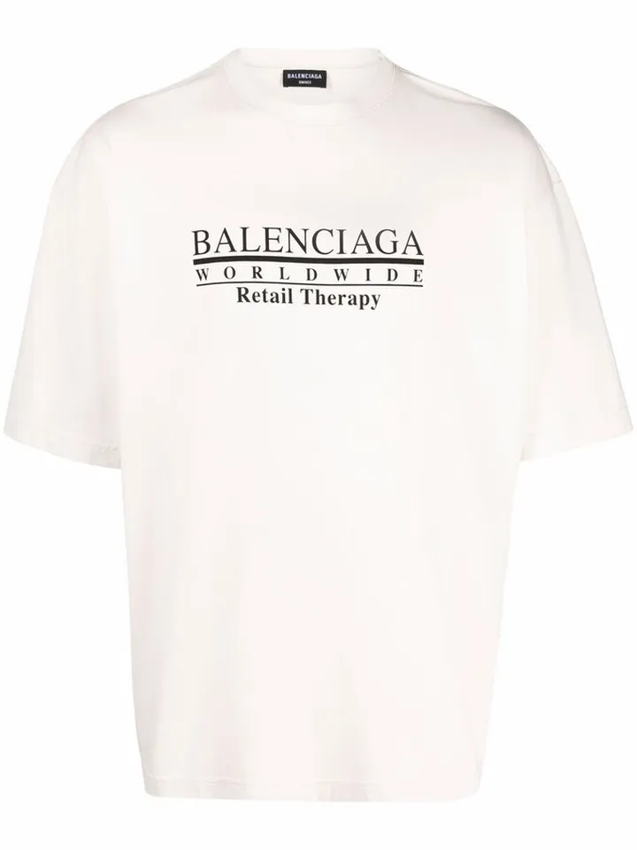 Retail Therapy slogan cotton T-shirt