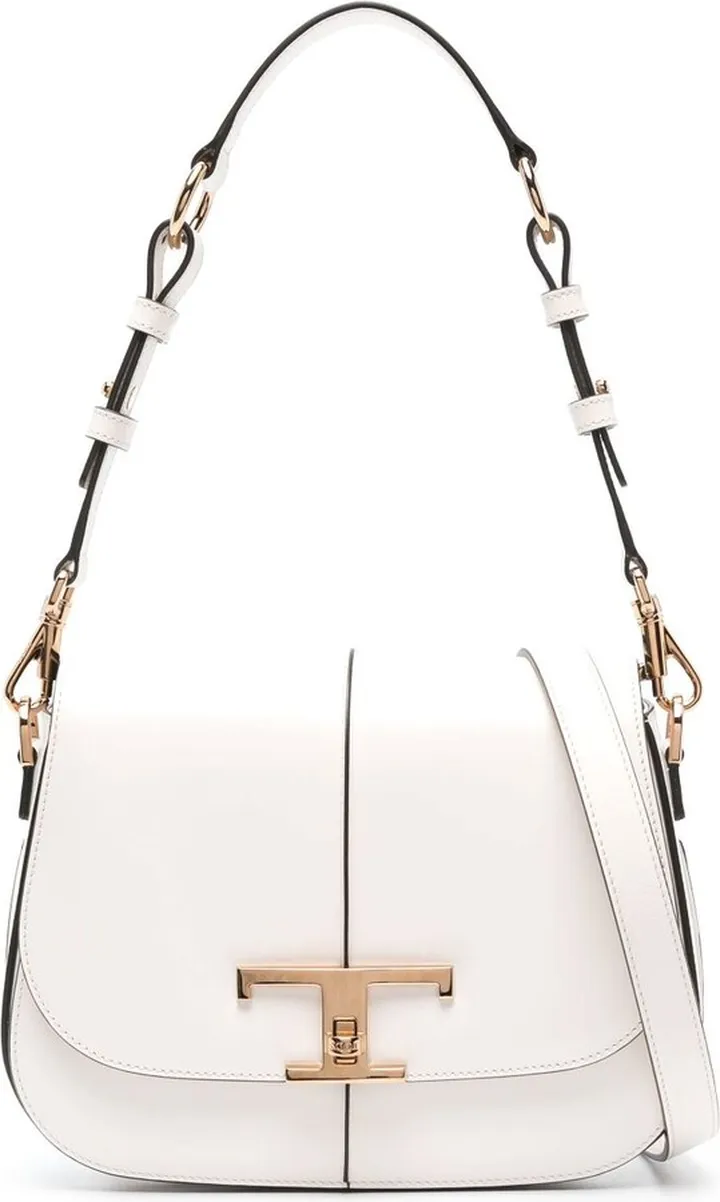 White T Timeless Mini Leather Shoulder Bag