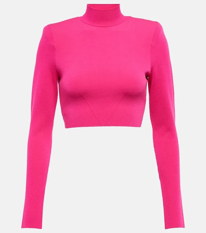 Turtleneck crop top