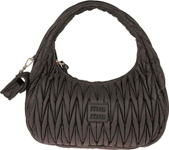 Logo Plaque Matelassé Shoulder Bag