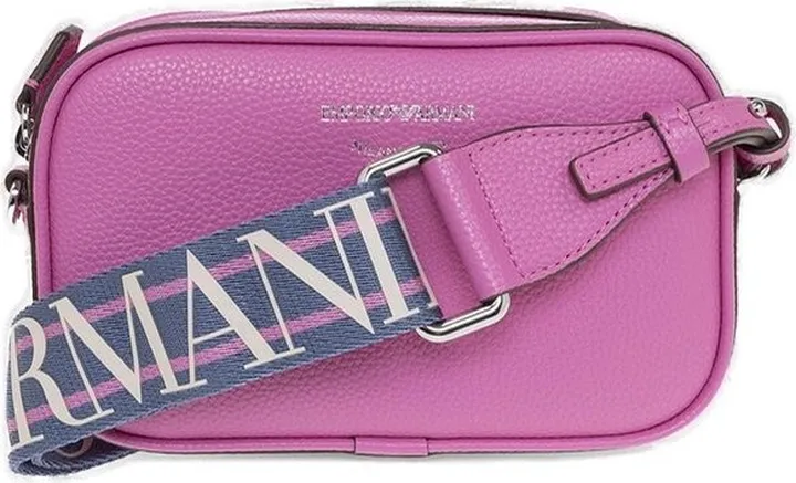 Emporio Armani Logo-Printed Zipped Crossbody Bag
