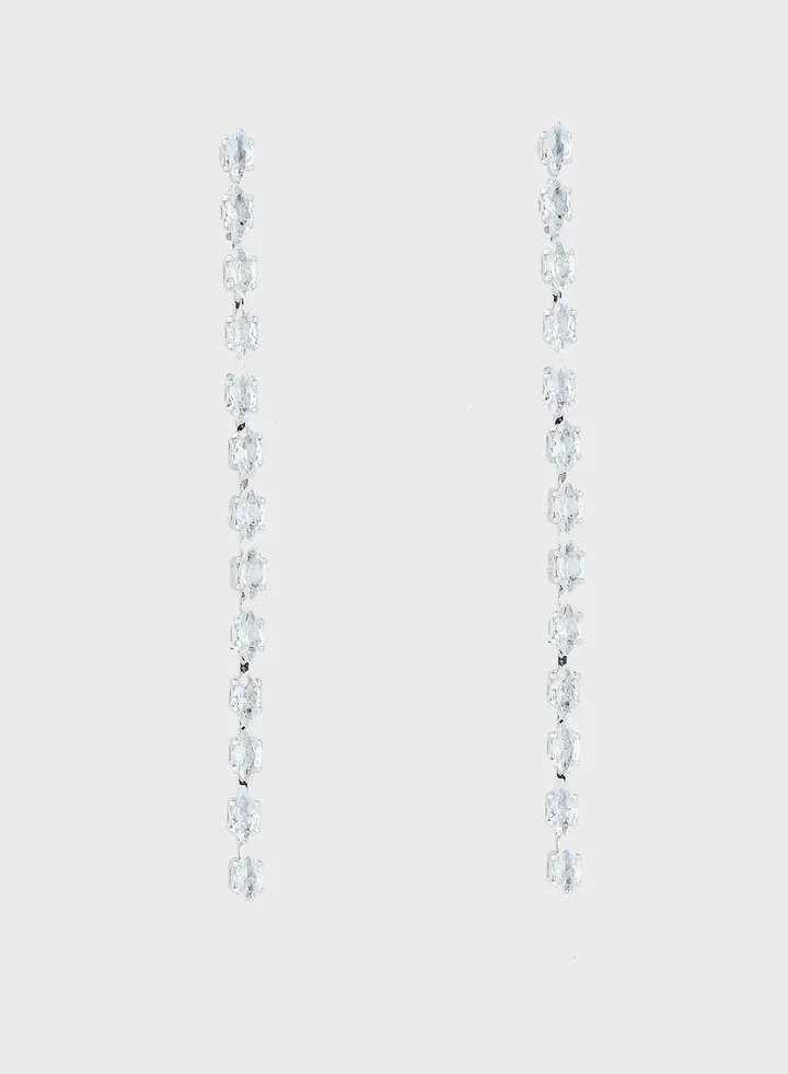 Diamante Dainty Drop Earrings