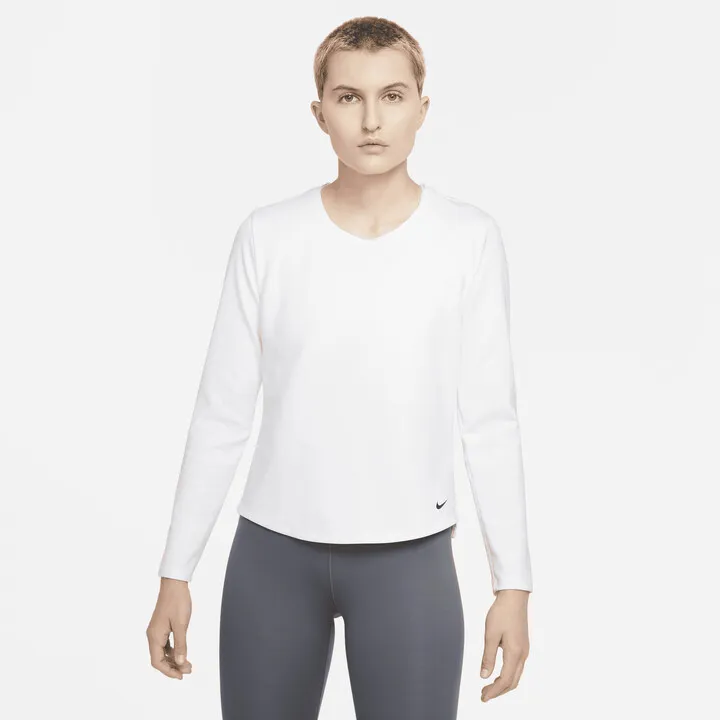 Nike Women's Therma-FIT One Long-Sleeve Top in White