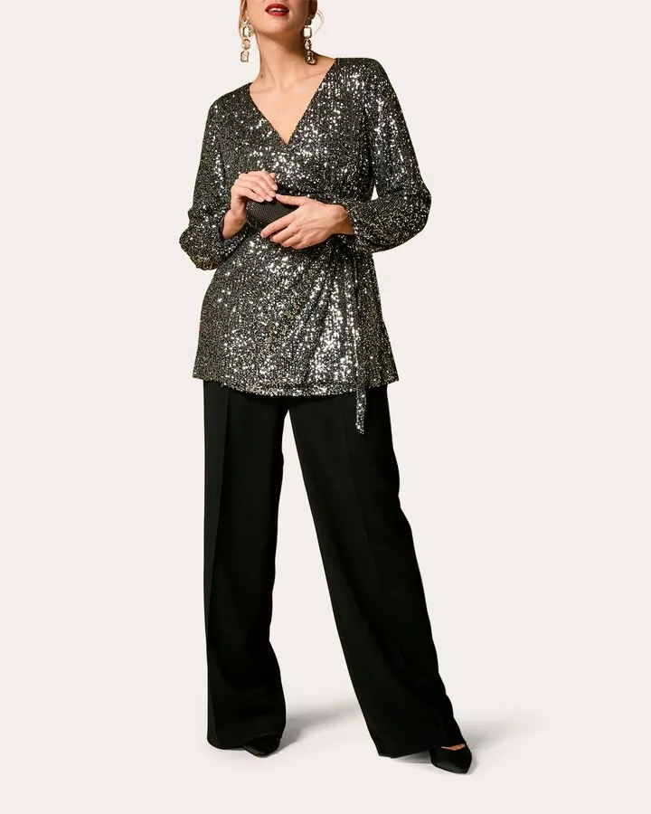 Festivo Sequin Wrap Tunic