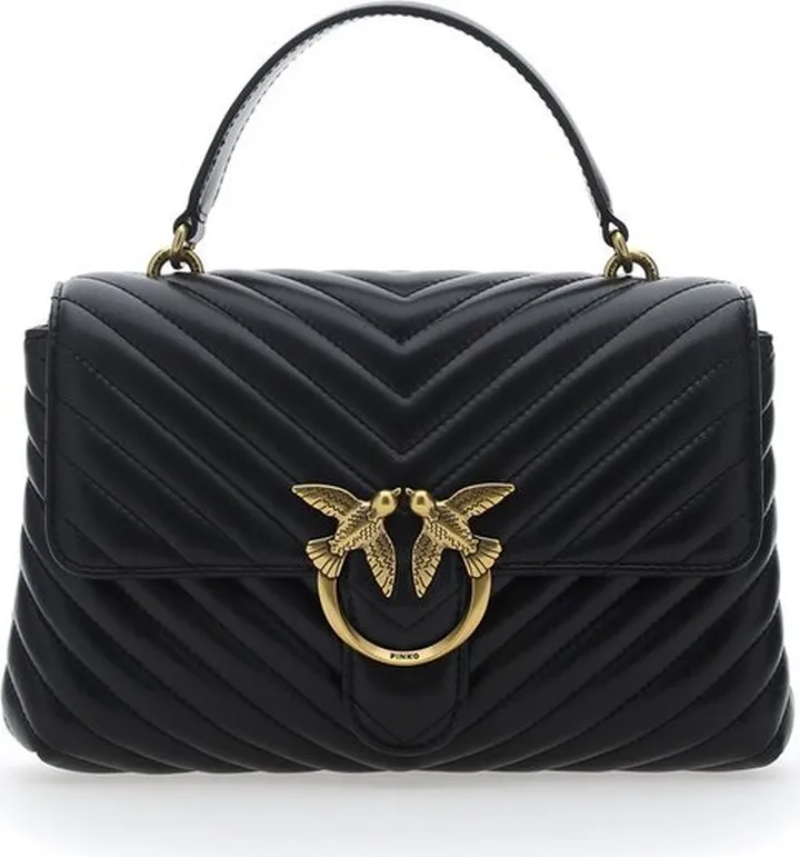 Pinko Chevron Logo Plaque Crossbody Bag