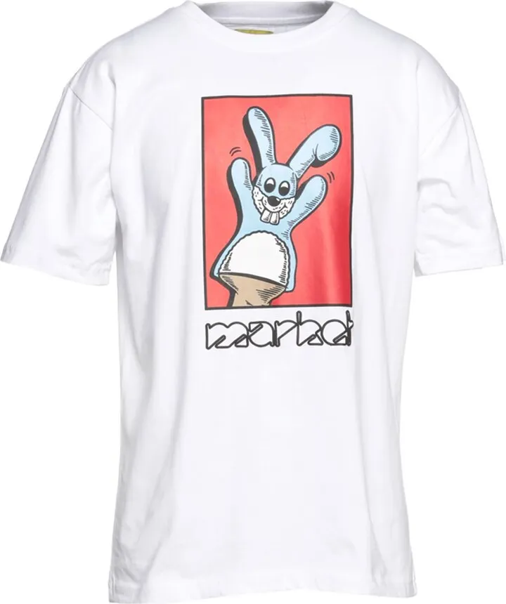 Bunny Puppet Puff T-shirt T-shirt White