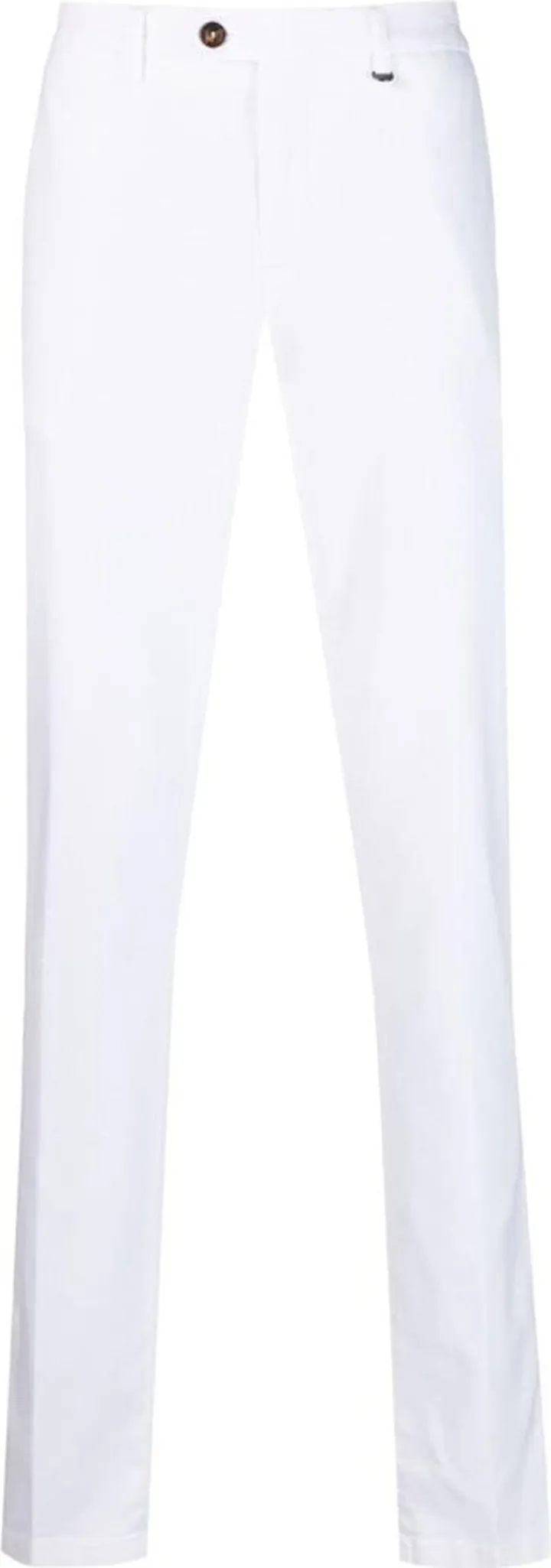 High-Rise Slim-Leg Trousers
