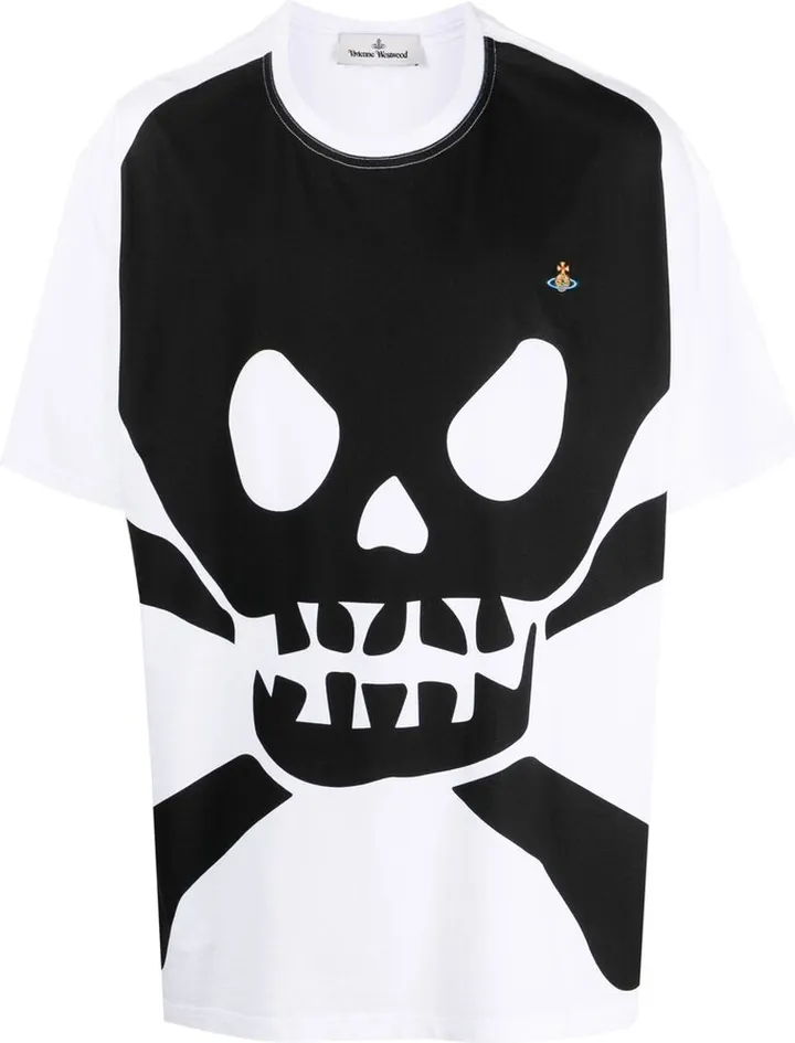 skull-print short-sleeve T-shirt